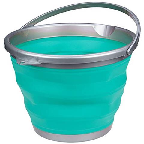 21 wl Secchio Pieghevole, Unisex, 21wl, Green / grey, Taglia Unica - Foto 1