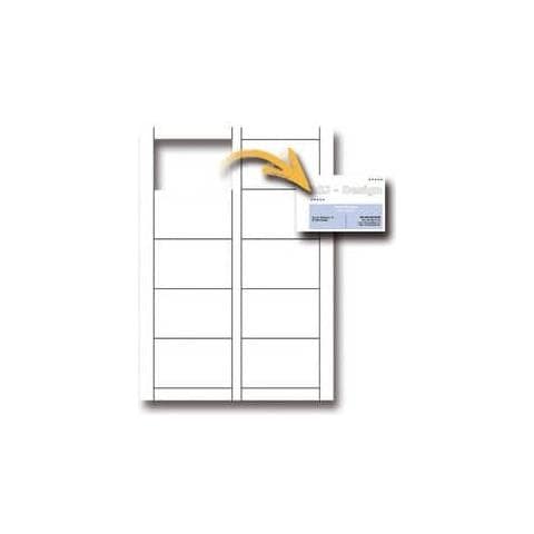 Biglietti Da Visita Microperforati 85x54 Mm. Fogli A4 Bianco Conf. 150 Biglietti - T403261 - Foto 1