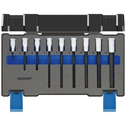 Un 19-009 Set Di Cacciaviti, Viti 2,1 Per Un Esagono Incassato / 9 Pezzi Set Con Inserti Di Cacciavite In Acciaio Al Cromo Vanadio Per Viti A Testa Esagonale Nelle Misure 4-14 Mm - Foto 1