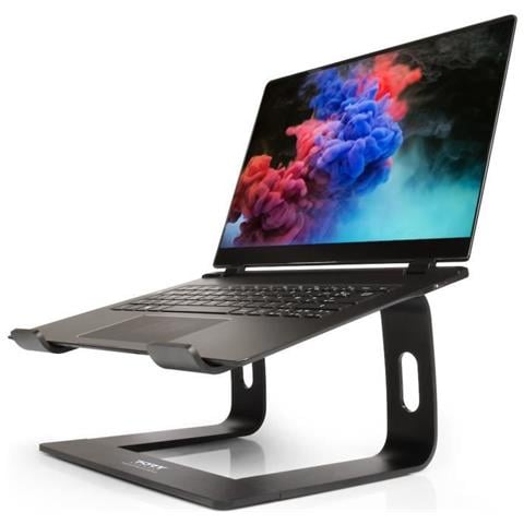 Supporto Per Notebook Da 15,6 Pollici In Alluminio Con Cuscinetti Antiscivolo, Nero - Foto 1