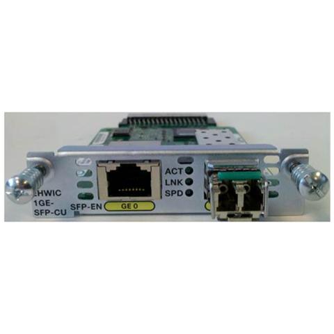 Cisco NIM-1GE-CU-SFP= , Gigabit, 1000 Mbit / s, SFP, Cisco 4000, 0 - 40 °C, -40 - 70 °C - Foto 1
