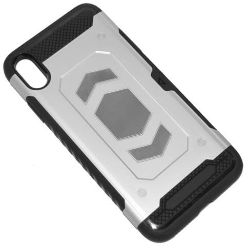 Custodia Defender Shell Alta Protezione Antiscivolo Magnetica Per Apple Iphone Xs Max Silver - Foto 1