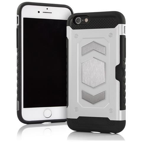 Custodia Defender Shell Alta Protezione Antiscivolo Magnetica Per Apple Iphone Xs Max Silver - Foto 2