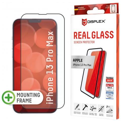 Displex Panzerglas (10h) Fr Apple Iphone 2021 (6.7"") - Eco-montagerahmen - Full Cover - Apple - Iphone 2021 (6.7"") - Schlagfest - Kratzresistent - Staubresistent - Transparent - 1 Stck (e) (01486)  - Foto 1