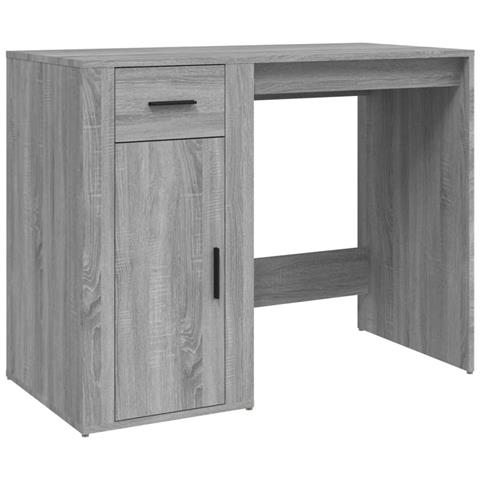 Scrivania Grigio Sonoma 100x49x75 Cm In Legno Multistrato - Foto 1