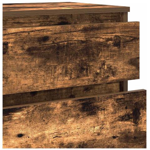 Cassettiera Rovere Fumo 60x36x103 Cm In Legno Multistrato - Foto 10