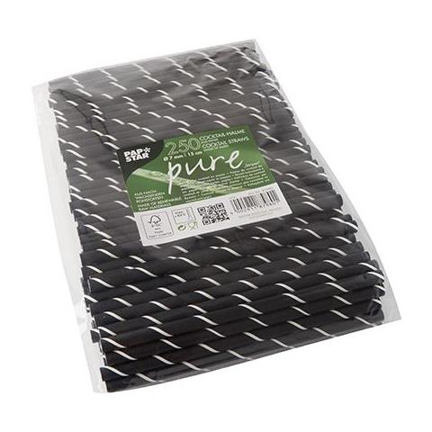 87980 cannuccia monouso 200 pz Nero, Bianco - Foto 2