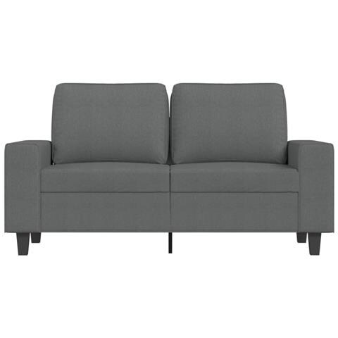 Divano A 2 Posti Grigio Scuro 120 Cm In Tessuto - Foto 3