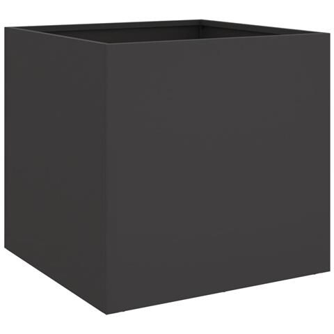 Fioriere 2 pz Nere 42x40x39 cm in Acciaio - Foto 2