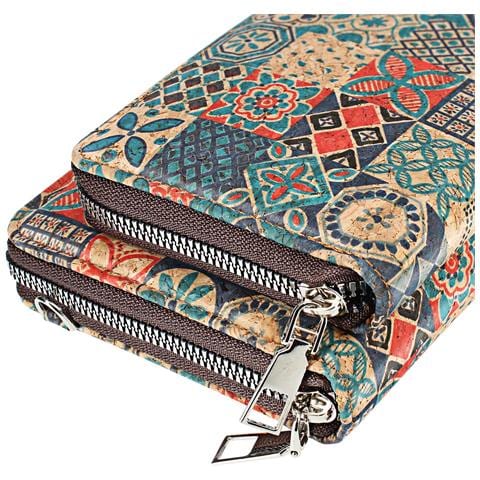 Pochette In Sughero, Collezione Corkmosaic, Chiusura A Zip - Foto 5