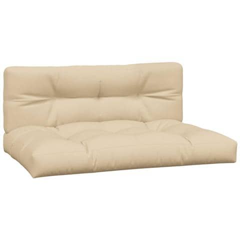 Cuscini Per Pallet 2 Pz Beige In Tessuto - Foto 2