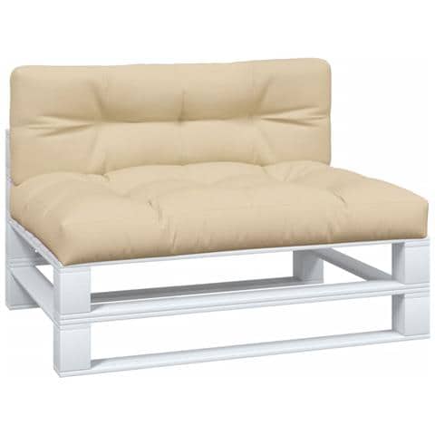Cuscini Per Pallet 2 Pz Beige In Tessuto - Foto 3