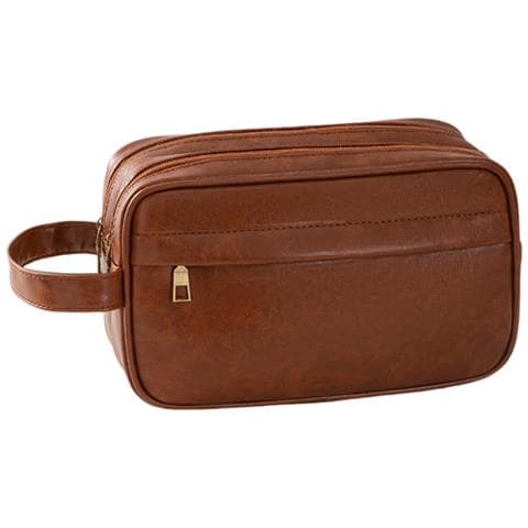 Borsa Da Toilette Impermeabile Per Uomo Brown - Foto 1