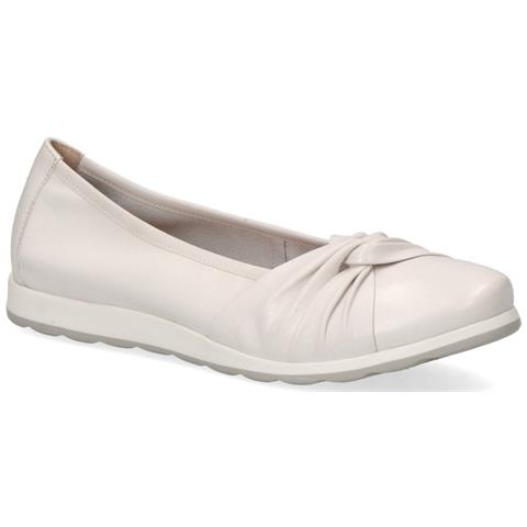 White Casual Closed Shoes Scarpe Basse Pelle Scarpe Donna Bianco Eu 37, 9-24650-28-144 - Foto 2