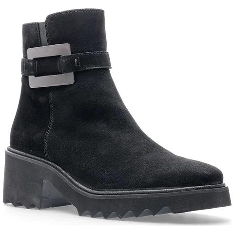 Paris Booties Stivaletti Pelle Scamosciata /nabuk Scarpe Donna Nero Eu 39, 12-21531-11 - Foto 1