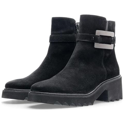 Paris Booties Stivaletti Pelle Scamosciata /nabuk Scarpe Donna Nero Eu 39, 12-21531-11 - Foto 3