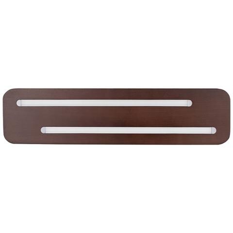 Lampada A Soffitto Fiandre - Marrone - Legno - 55x13x3,5 Cm - Foto 2