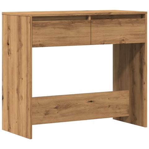Tavolo Consolle Rovere Artigianale 89x41x76,5cm In Truciolato - Foto 2