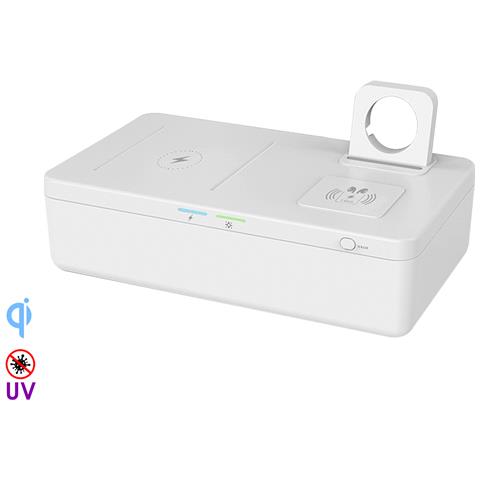 5 In 1: Caricatore Multiplo Qi Con Scatola Sterilizzatrice Uv E Aromaterapia - Foto 1