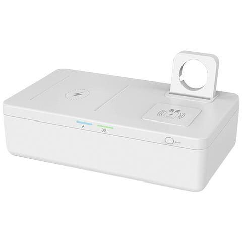 5 In 1: Caricatore Multiplo Qi Con Scatola Sterilizzatrice Uv E Aromaterapia - Foto 5