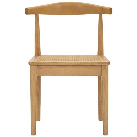 Set Di 2 Sedie Natura 6 - Marrone - Rattan - 54x54x70 Cm - Foto 2