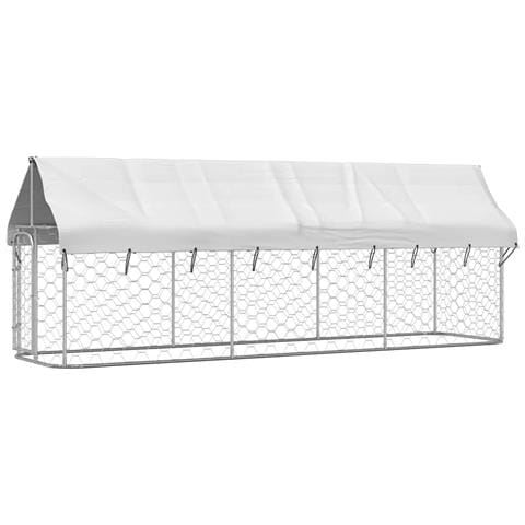 Gabbia Per Cani Da Esterno Con Tetto 400x100x150 Cm - Foto 1