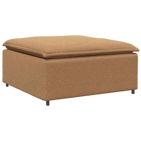 Modulo Poggiapiedi Divano Modulare Beige 100x100x48 cm - Foto 1