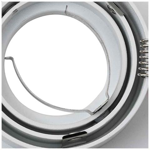 Faretti Incassati 12 pcs Quadrati GU10 Bianchi 91x91 mm - Foto 9