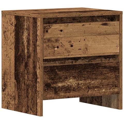 Mobiletto da notte Legno Invecchiato 45x34x44.5 cm Legno ingegnerizzato - Foto 1