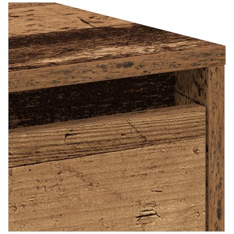 Mobiletto da notte Legno Invecchiato 45x34x44.5 cm Legno ingegnerizzato - Foto 9