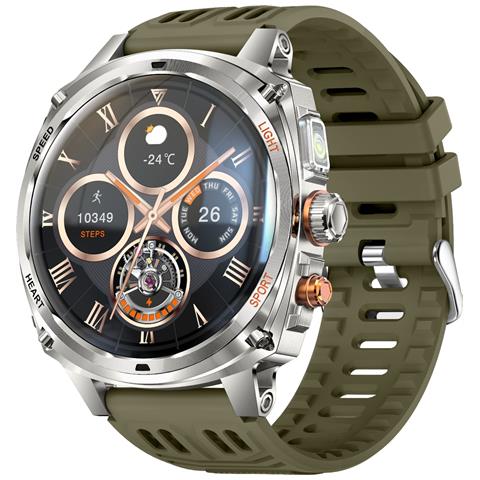 Orologio Smartwatch Multifunzione Compatibile Con Huawei, Samsung, Apple, Garmin Con Schermo Amoled 1.75 Pollici E Batteria 800mah Green - Foto 1