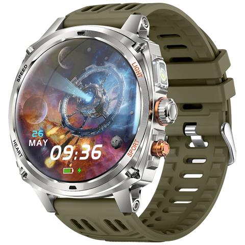 Orologio Smartwatch Multifunzione Compatibile Con Huawei, Samsung, Apple, Garmin Con Schermo Amoled 1.75 Pollici E Batteria 800mah Green - Foto 2