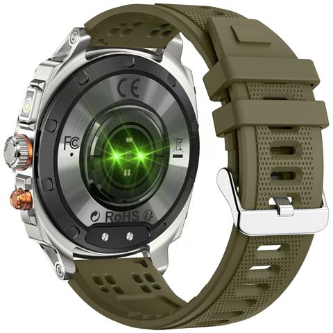 Orologio Smartwatch Multifunzione Compatibile Con Huawei, Samsung, Apple, Garmin Con Schermo Amoled 1.75 Pollici E Batteria 800mah Green - Foto 7