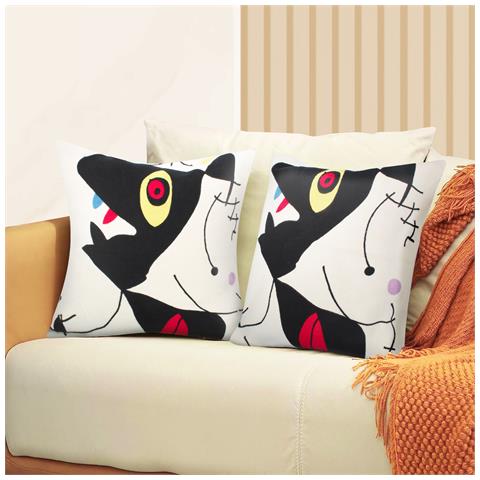 Set Di 2 Copricuscini 45x45 Cm Arte Ricamata Aspea - Foto 2