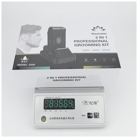 Rasoio A Lamina 2-in-1 Per Uomo E Tagliacapelli Con Velocità Regolabile E Display Digitale Black - Foto 7