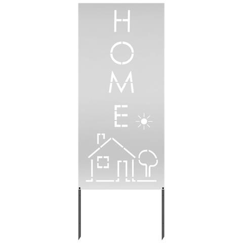 Pannello Decorativo da Giardino Argento 50 x 140 cm - Foto 1