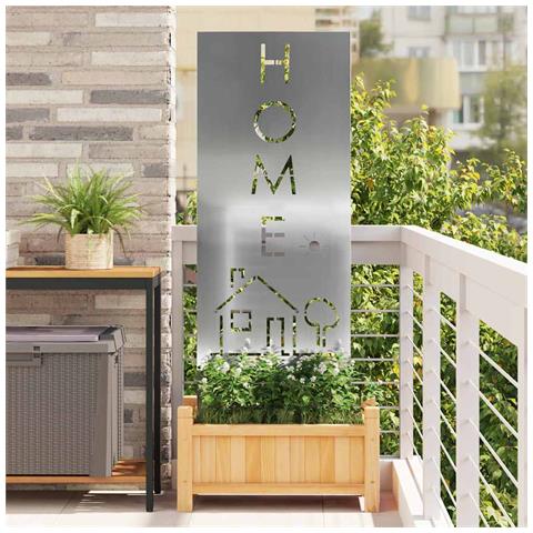 Pannello Decorativo da Giardino Argento 50 x 140 cm - Foto 2