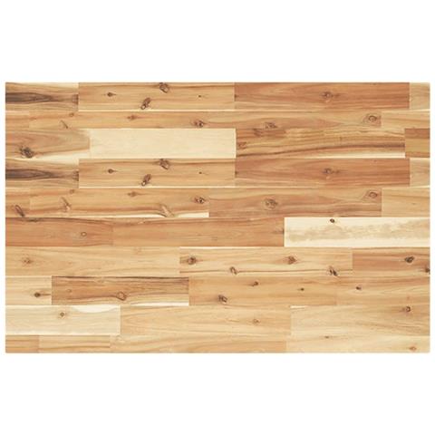 Piano Tavolo Rettangolare 100x50x4cm Legno Massello di Acacia - Foto 1
