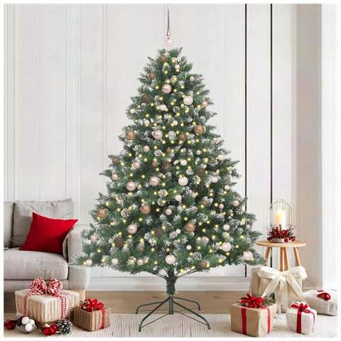 Albero di Natale artificiale con 300 LED Verde 210 cm - Foto 2