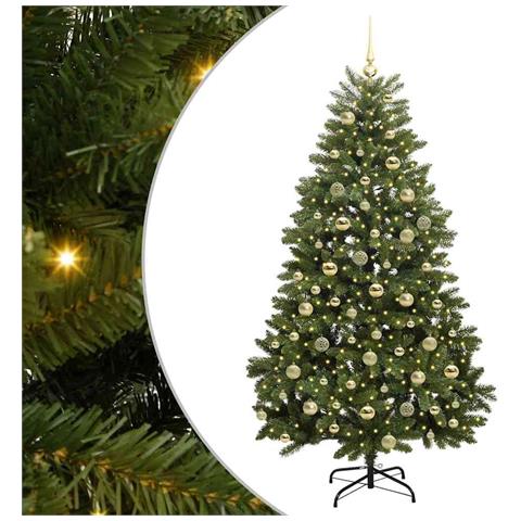 Albero di Natale artificiale Verde 180 cm PVC e Metallo - Foto 1