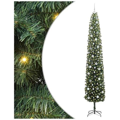 Albero di Natale artificiale con 300 LED Verde 270 cm - Foto 1