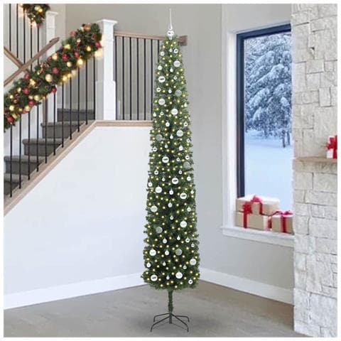Albero di Natale artificiale con 300 LED Verde 270 cm - Foto 2
