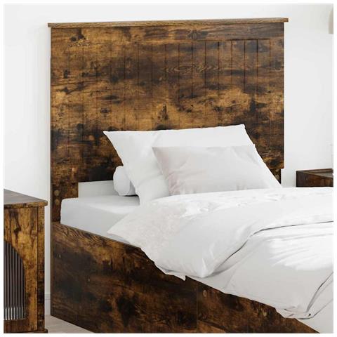 Testiera con testiera Rovere fumé 90 cm Legno multistrato - Foto 2