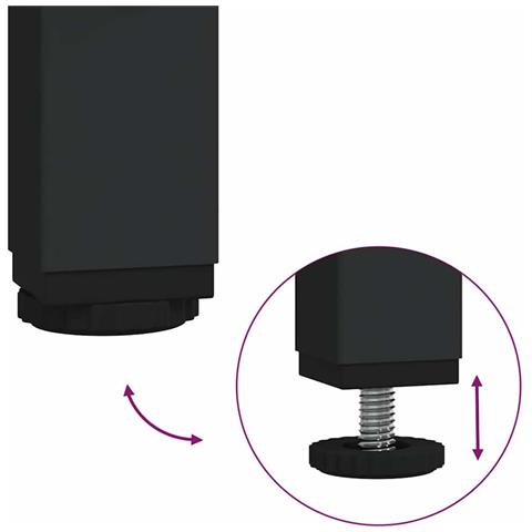 Cesto Portabiancheria 3 Scomparti con Ripiani Grigio Sonoma - Foto 9