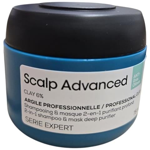 L'oreal Professionnel, Serie Expert Scalp Advanced, Maschera Crema Trattamento Capelli, Per Purificare, 75 Ml - Foto 1