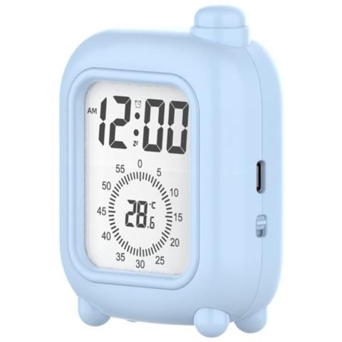 Sveglia A Valigia Ricaricabile Con Timer Visivo Per Studio Focalizzato Blue - Foto 1