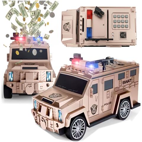 Salvadanaio auto camion oro rosa - Foto 4