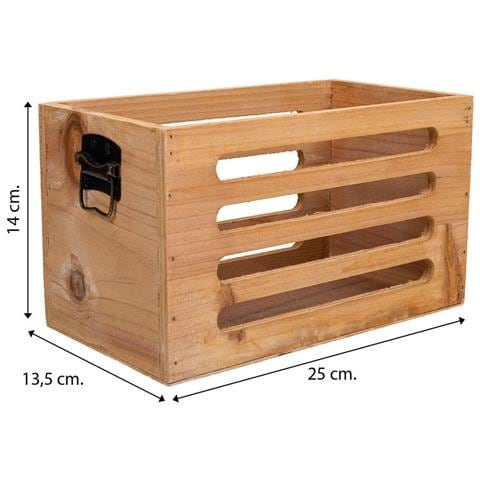 Set Di 3 Scatole In Legno Marrone - Foto 8