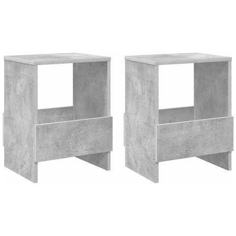 Scaffale per riviste 2 pcs Grigio cemento 35 x 30 x 45 cm - Foto 1