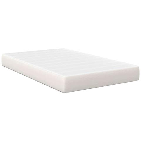 Materasso da Letto con materasso Crema 120 x 190 cm Tessuto - Foto 1
